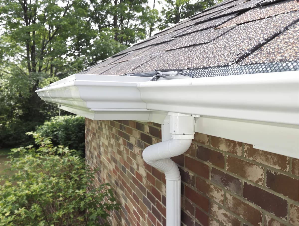 Same Forest Acres gutter cleared and bright fascia restored
